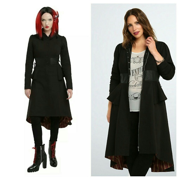 RARE Torrid Disney Alice Red Queen Trench Coat 4X - Picture 3 of 4